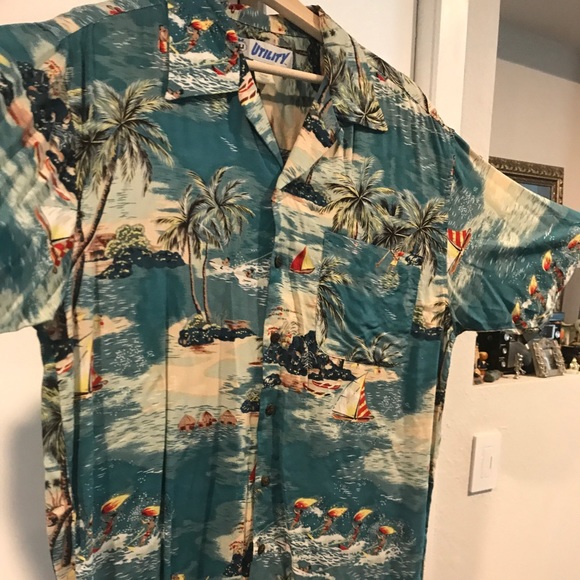 Polynesian Dream Vintage Hawaiian Shirt - Picture 2 of 7